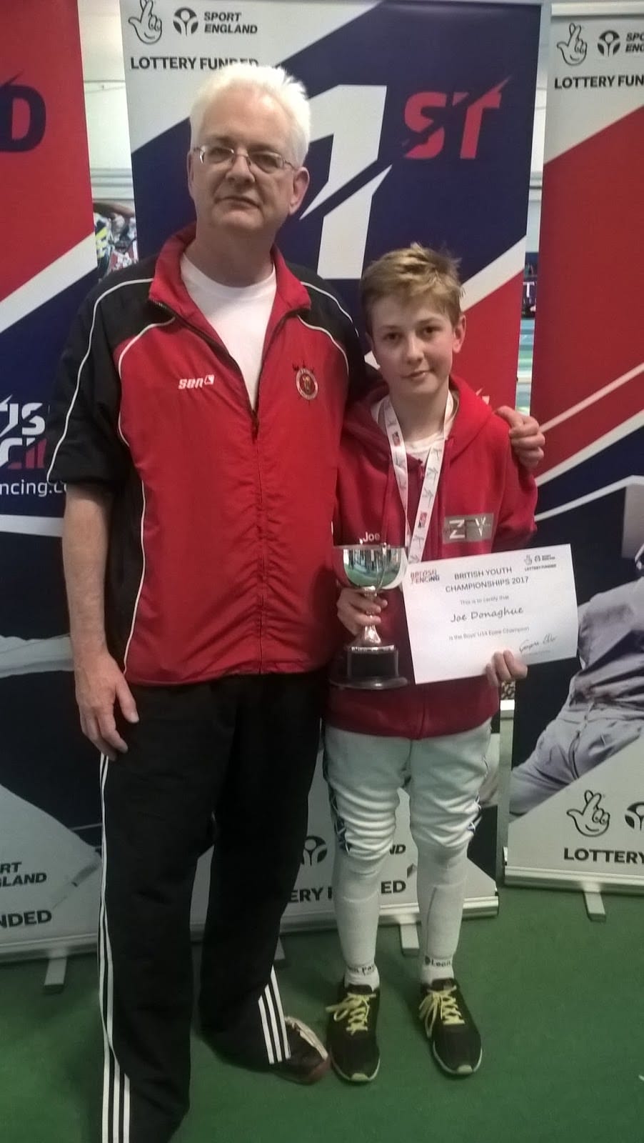 Joe Donaghue U14 British Youth National Epee Champion 2017